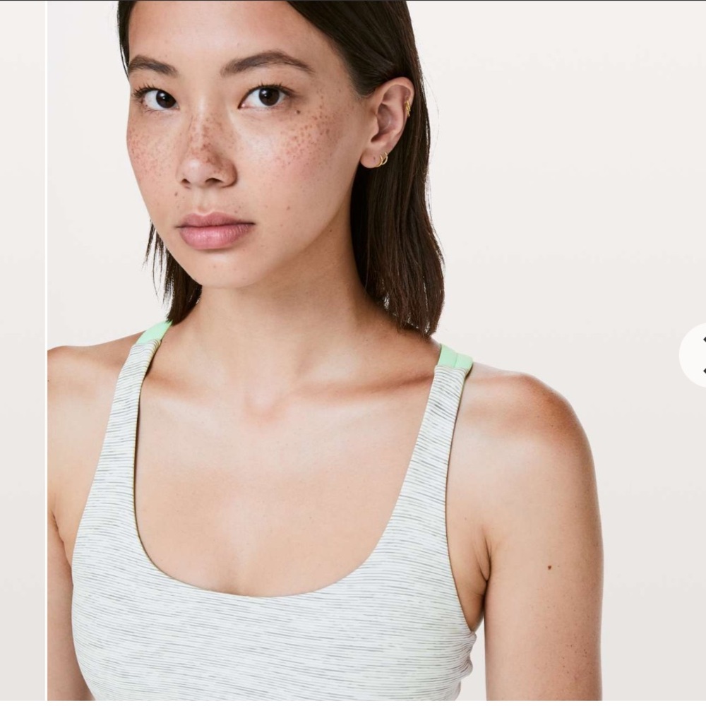 Lululemon Energy Bra Wee Are From Space Nimbus Battleship/Citra Lime Size 8 - Picture 2 of 9